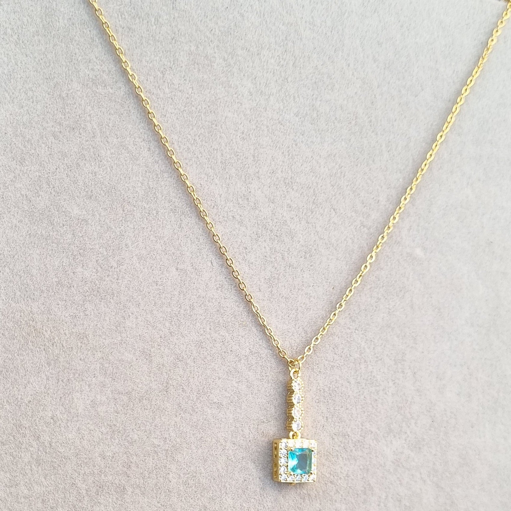 Elegant Square Necklace [H]N185 - Pastels