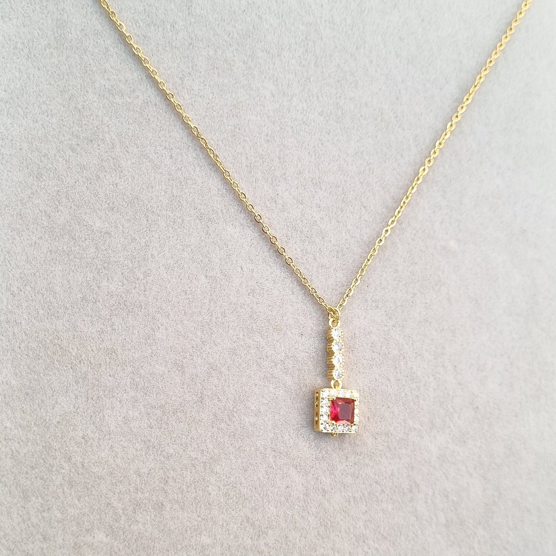 Elegant Square Necklace [H]N185 - Pastels
