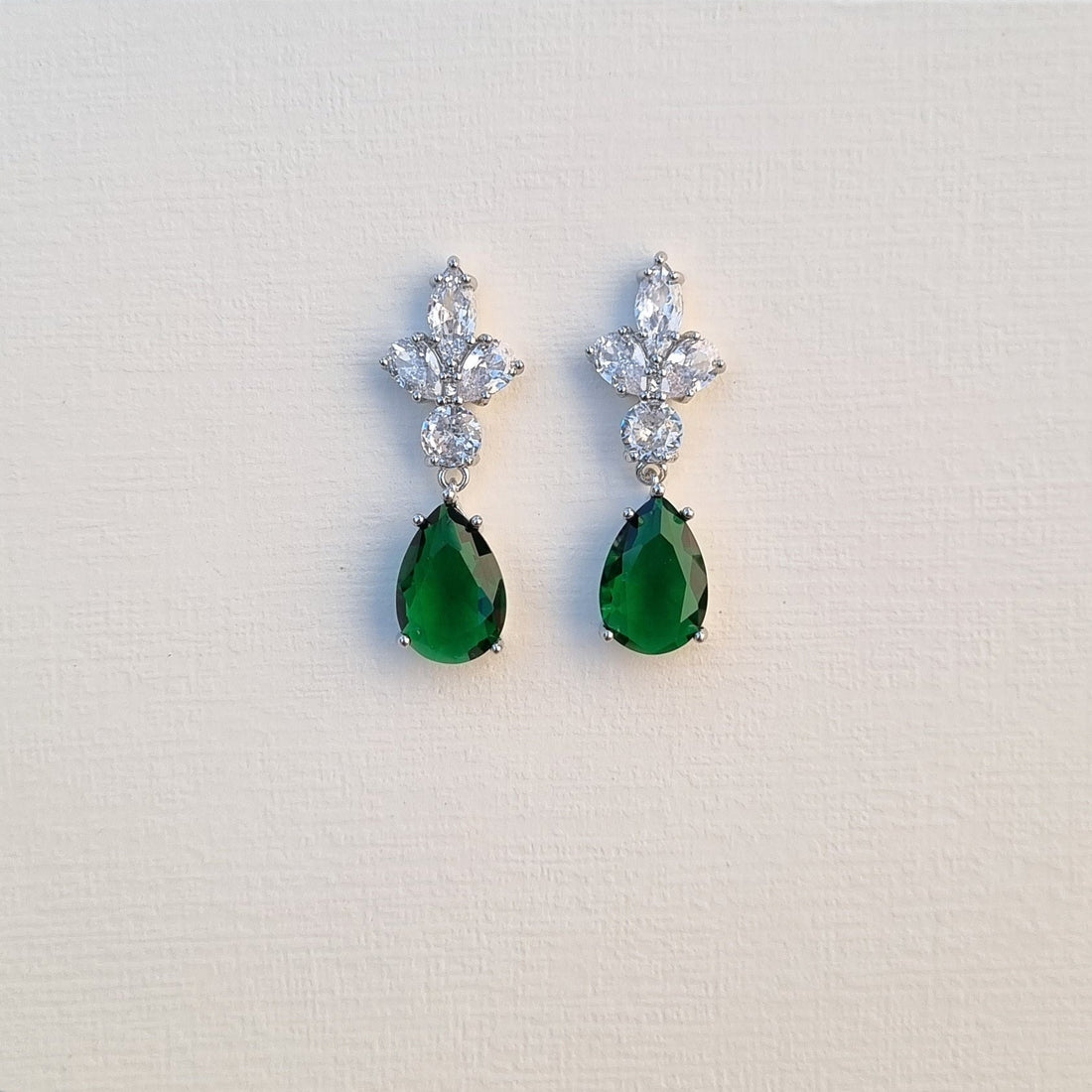 Emerald Grace Drop Earrings [S]E554 - Pastels