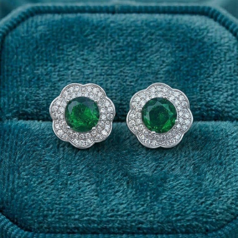 Empress Emerald Bloom Studs [A]E577 - Pastels