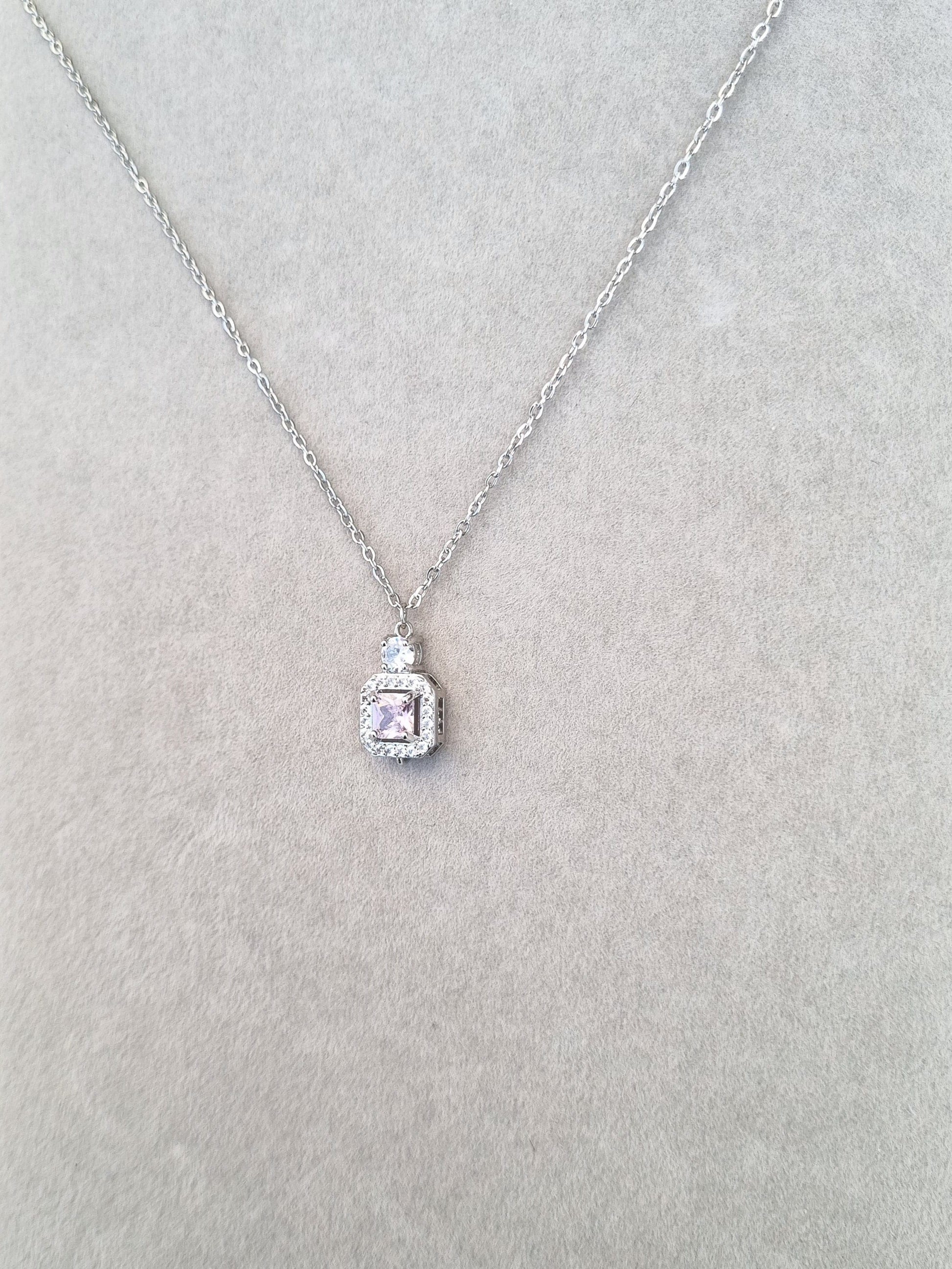 Gemstone Elegance Necklace [H]N180 - Pastels