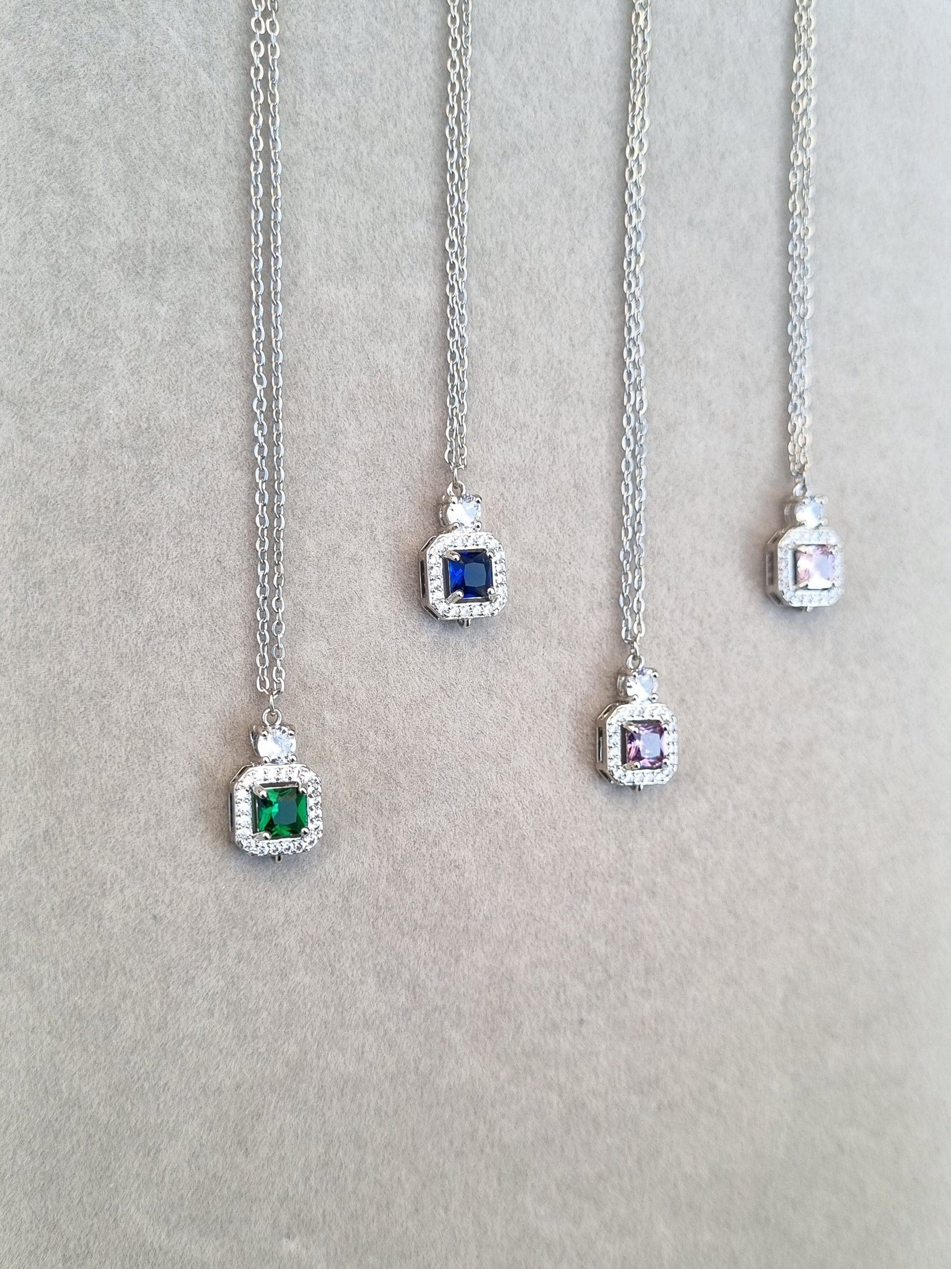 Gemstone Elegance Necklace [H]N180 - Pastels