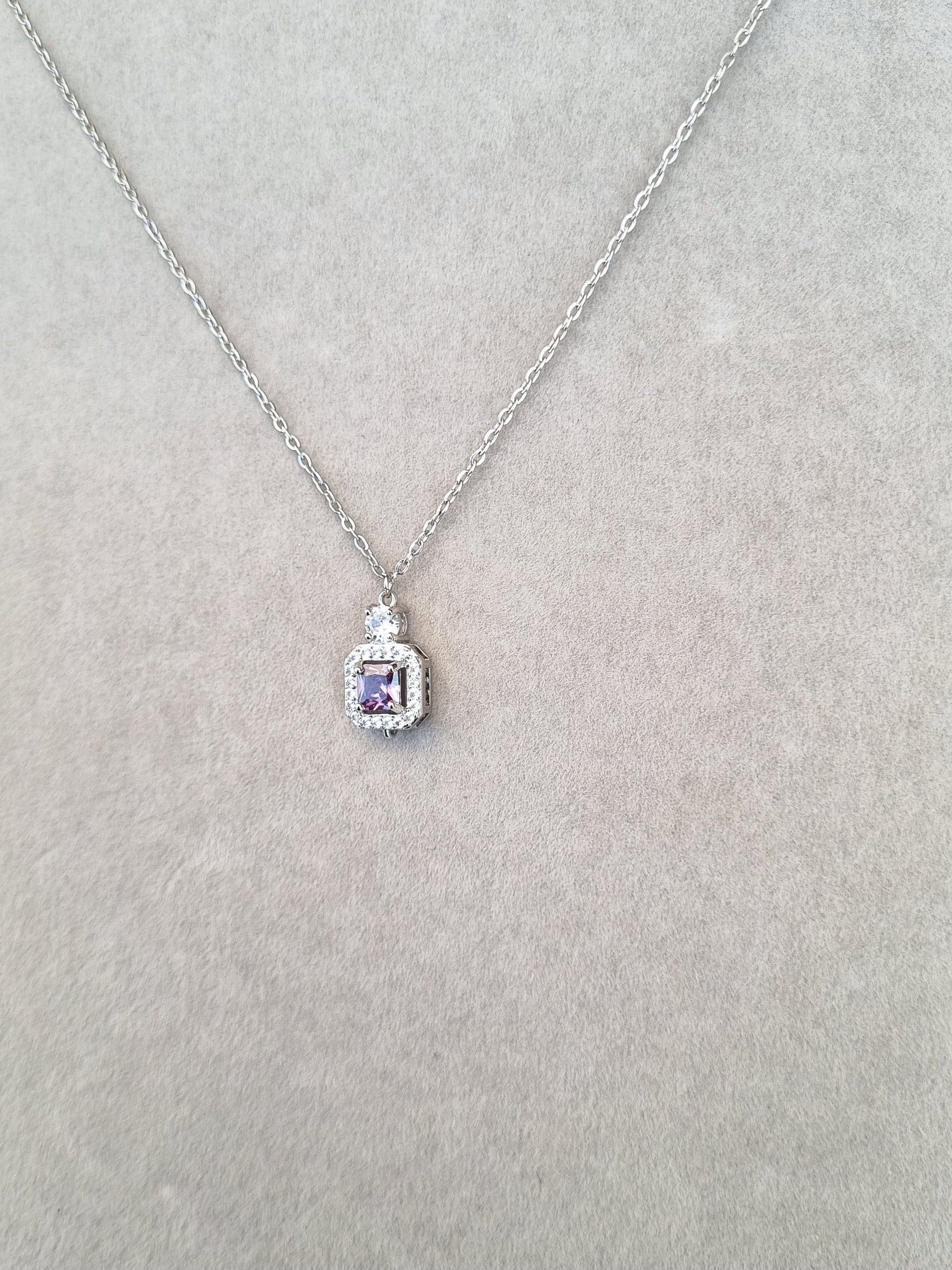 Gemstone Elegance Necklace [H]N180 - Pastels