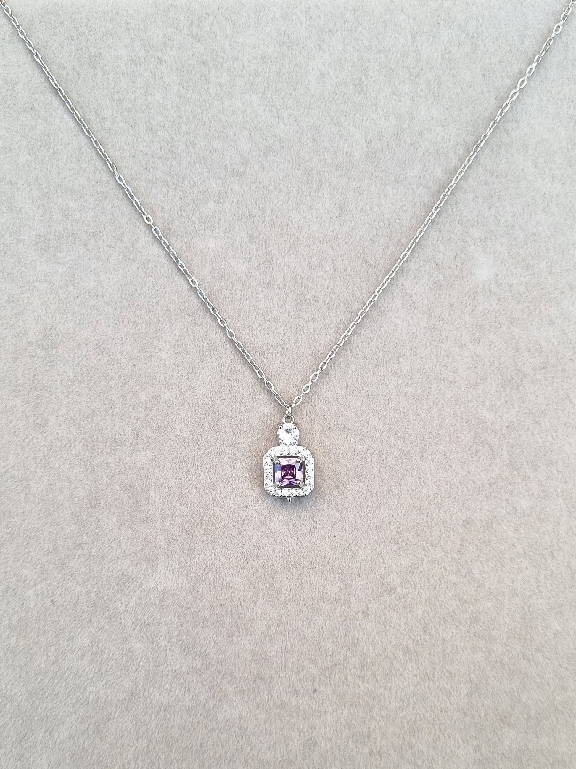 Gemstone Elegance Necklace [H]N180 - Pastels