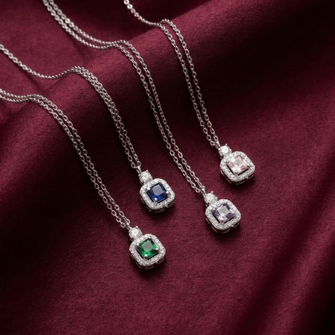 Gemstone Elegance Necklace [H]N180 - Pastels