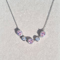 Oval Prism Statement Necklace [S]N187 - Pastels