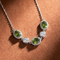 Oval Prism Statement Necklace [S]N187 - Pastels