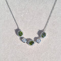 Oval Prism Statement Necklace [S]N187 - Pastels