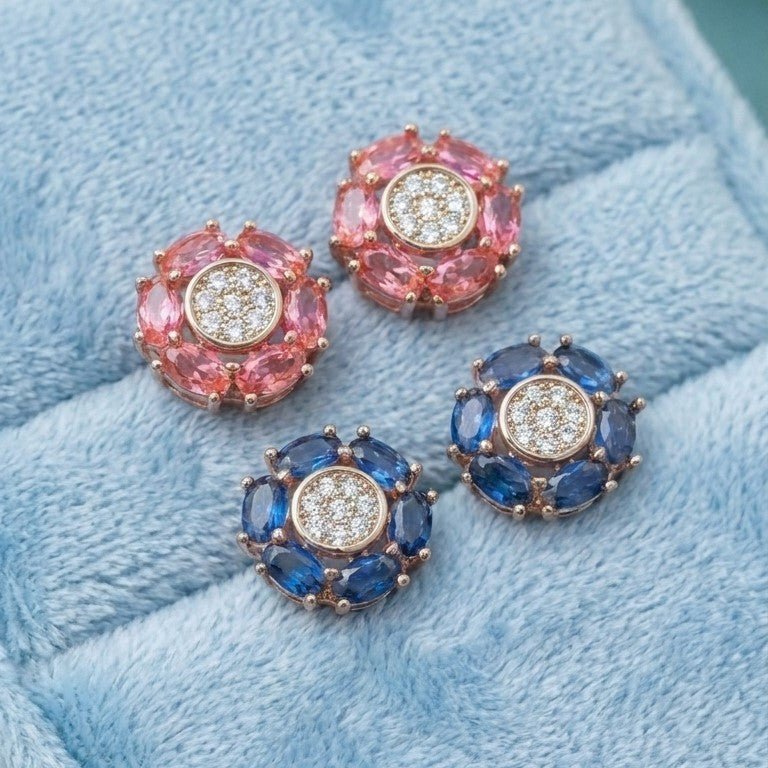 Royal Rosette Earring Collection [A]E580 - Pastels