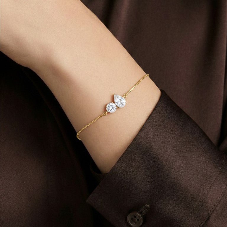 Twin Sparkle Adjustable Bracelet [S]B130 - Pastels