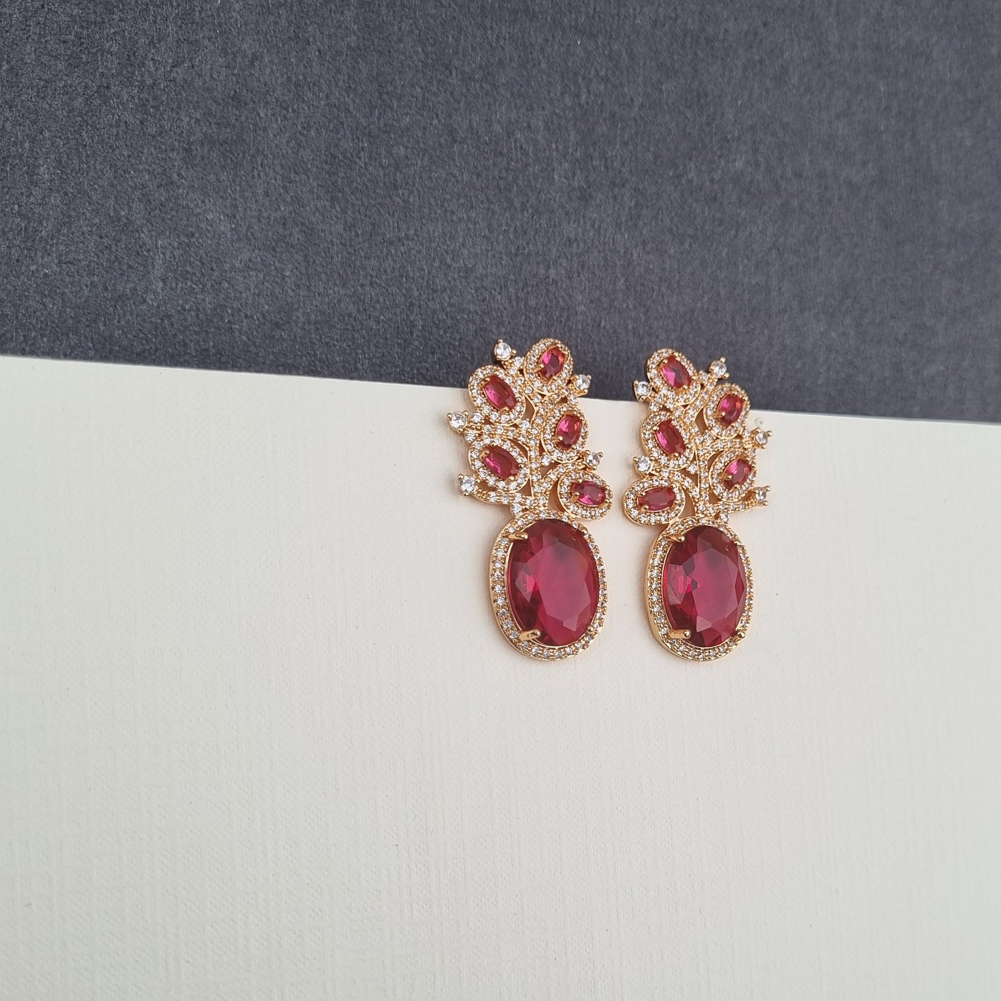 Zircon Cluster Earrings [S]E547 - Pastels