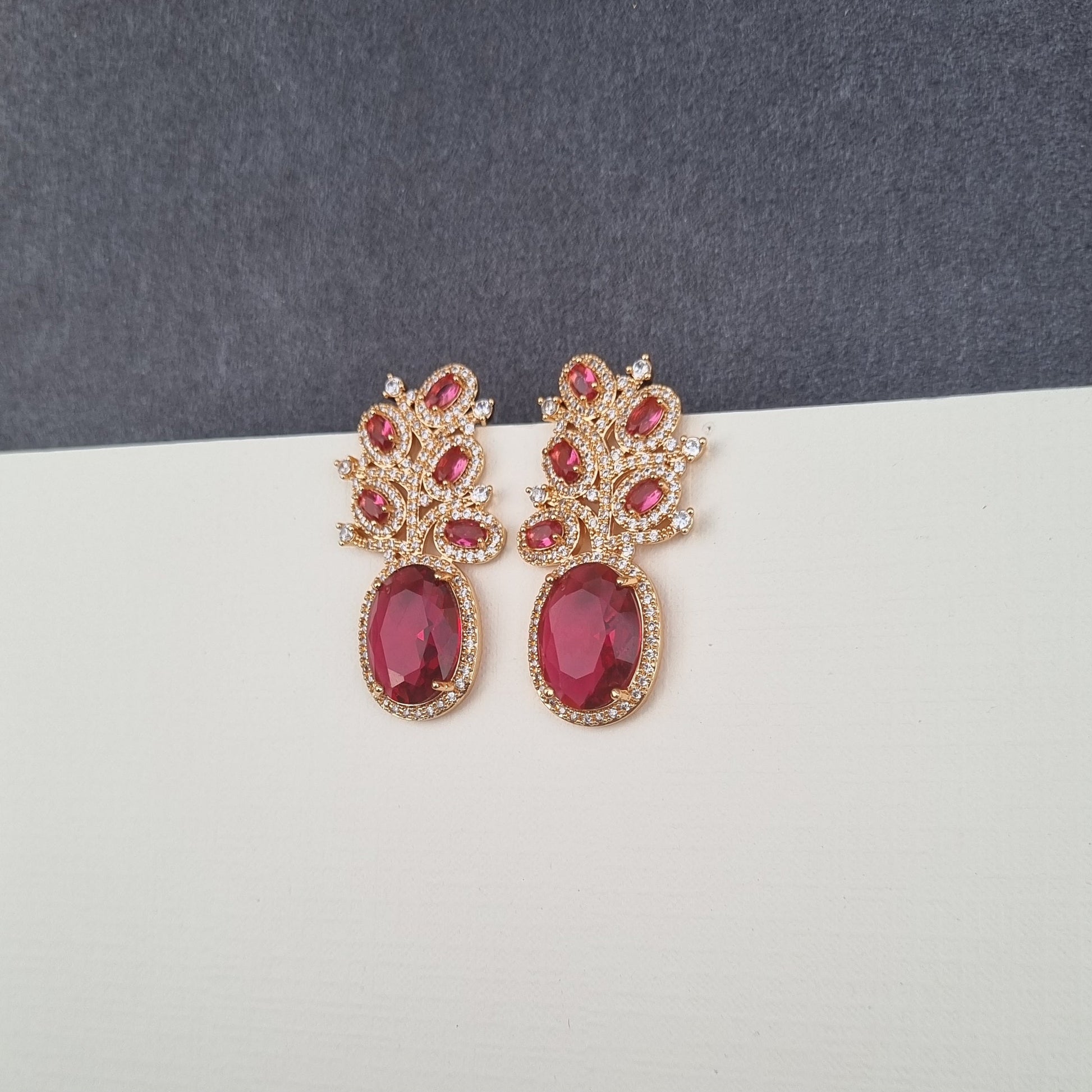 Zircon Cluster Earrings [S]E547 - Pastels