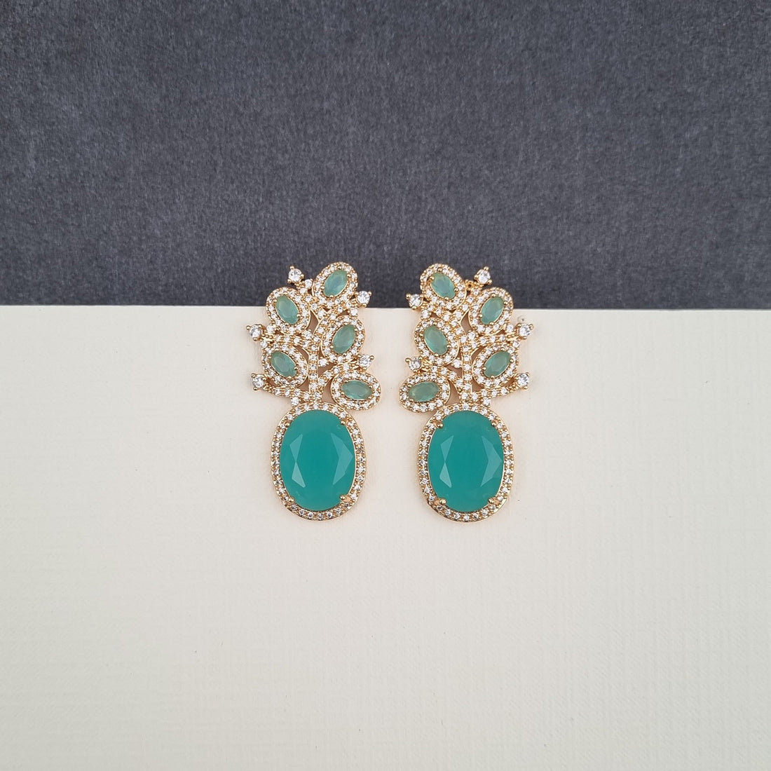 Zircon Cluster Earrings [S]E547 - Pastels