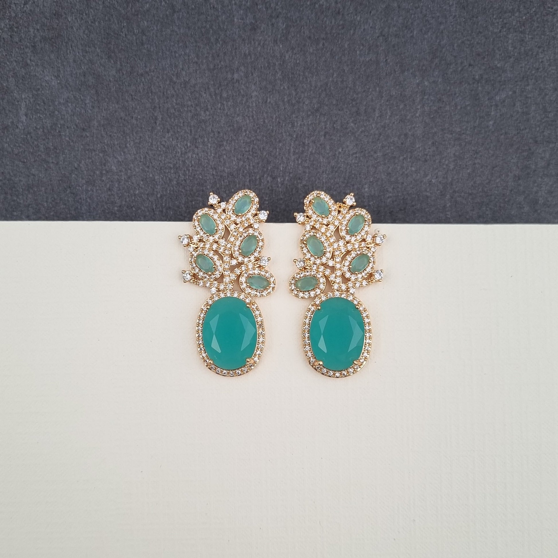 Zircon Cluster Earrings [S]E547 - Pastels