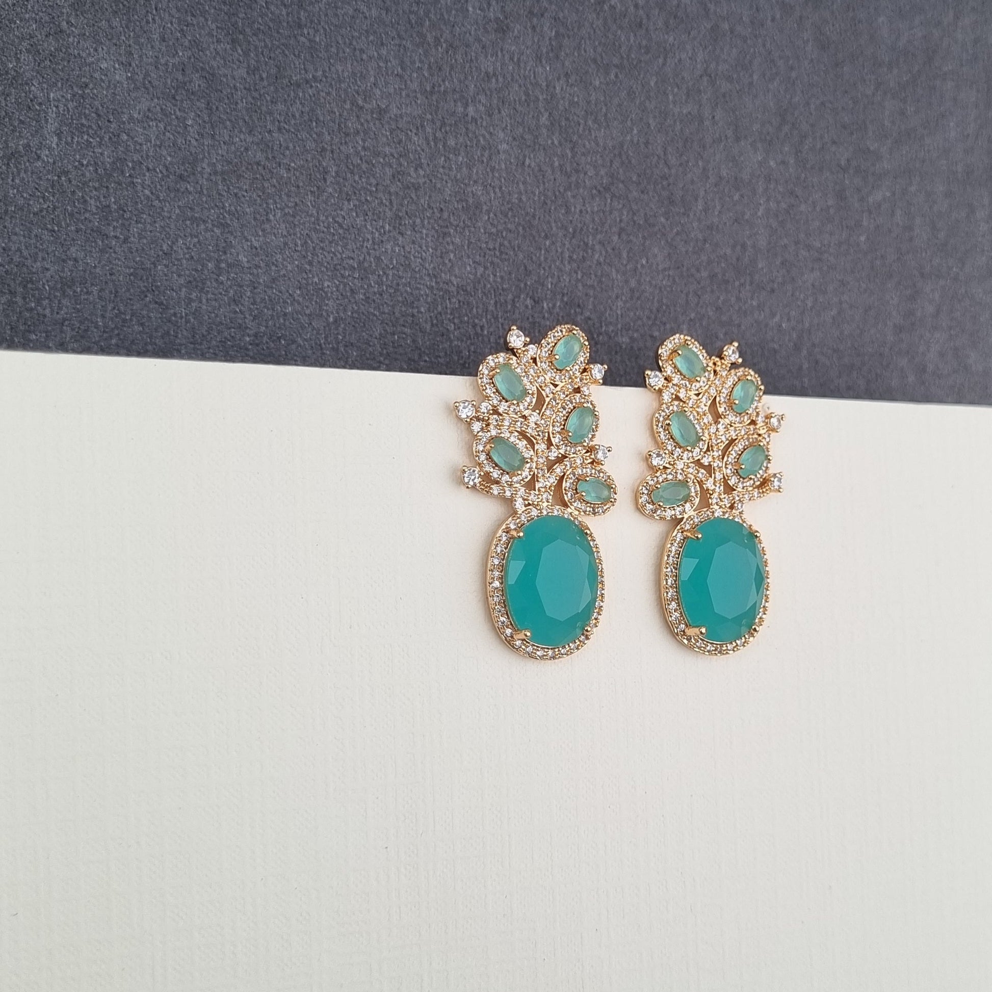 Zircon Cluster Earrings [S]E547 - Pastels