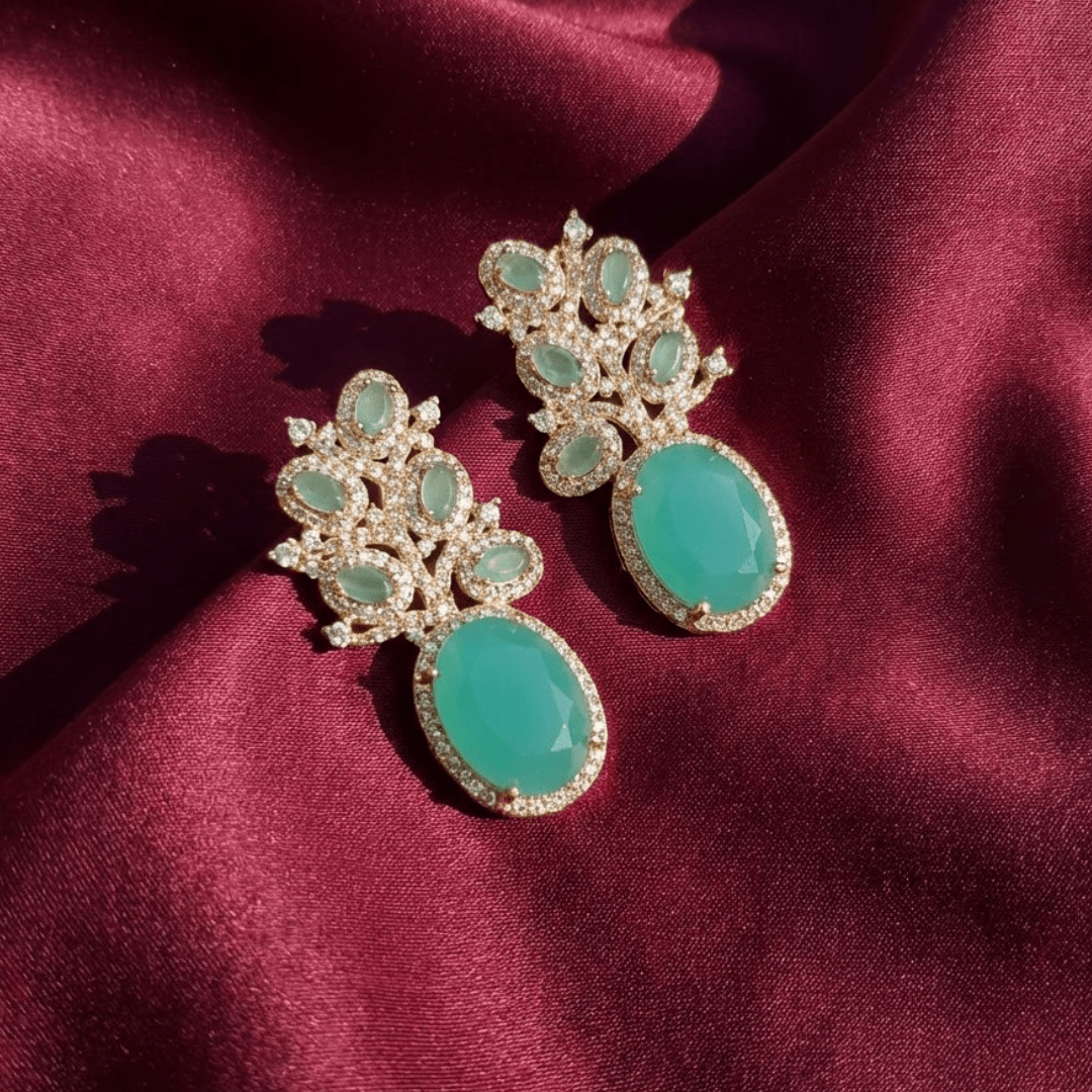 Zircon Cluster Earrings [S]E547 - Pastels
