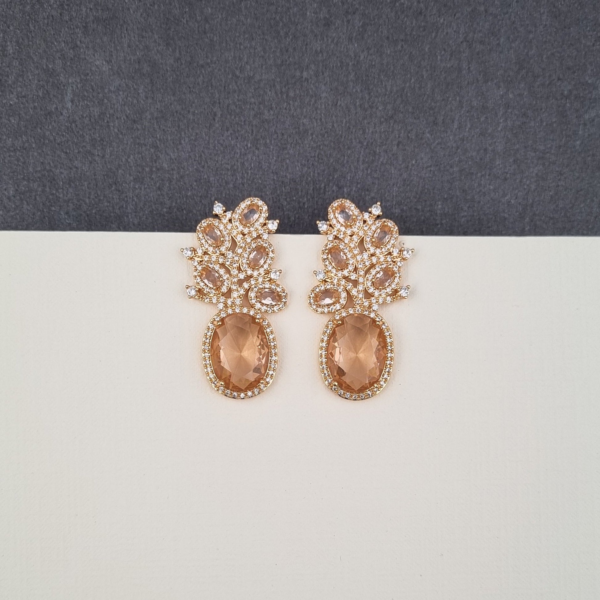 Zircon Cluster Earrings [S]E547 - Pastels