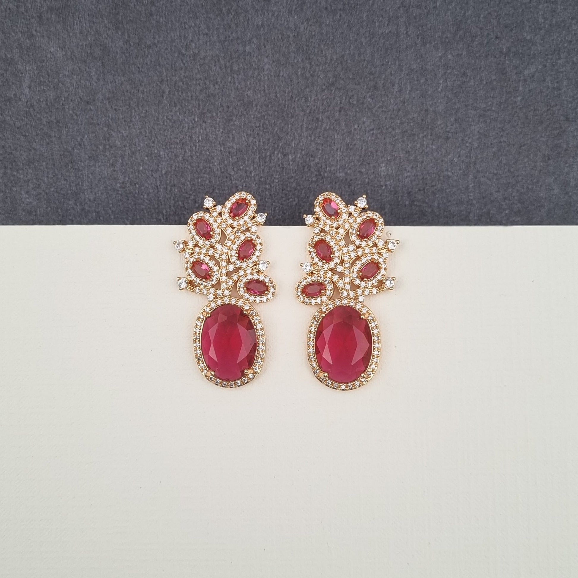 Zircon Cluster Earrings [S]E547 - Pastels