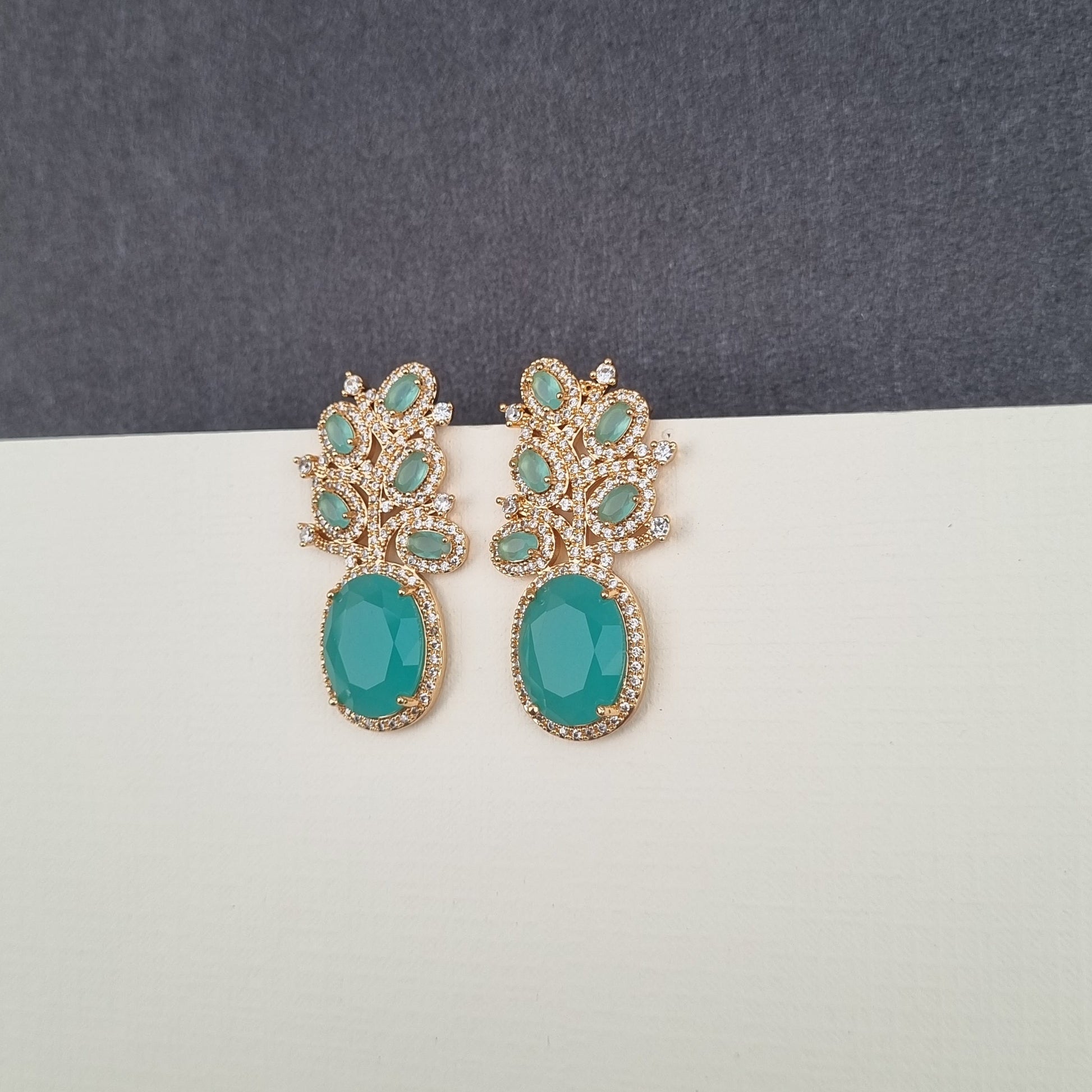 Zircon Cluster Earrings [S]E547 - Pastels