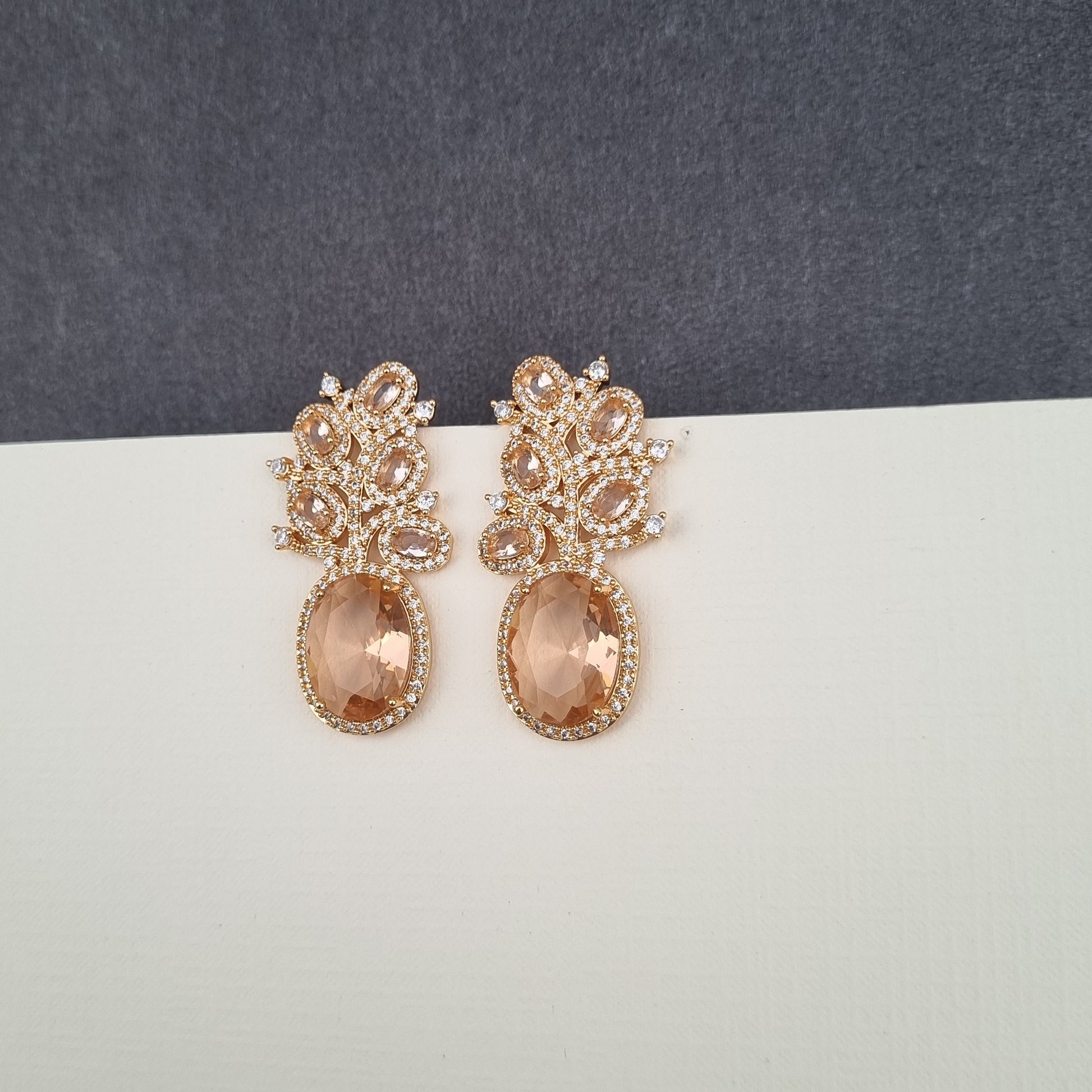 Zircon Cluster Earrings [S]E547 - Pastels